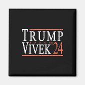 Donald Trump Vivek Ramaswamy 2024 President Republ Magneet (Voorkant)