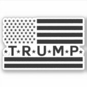 Donald Trump-vlag  Sticker (Voorkant)
