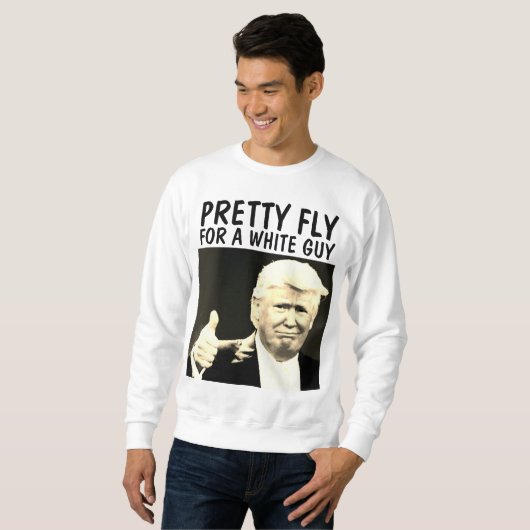DONALD TRUMP  VLIEG VOOR EEN WITTE MAN T-shirts (Voorkant volledig)