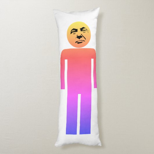 Donald Trump Voodoo Doll Body Pillow Lichaamskussen (Achterkant (Verticaal))