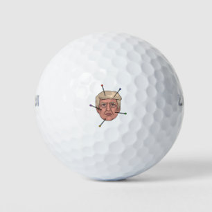 Donald Trump Voodoo Doll Pin Illustratie Golfballen