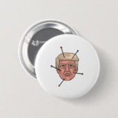 Donald Trump Voodoo Doll Pin Illustratie Ronde Button 5,7 Cm (Voorkant /achterkant)