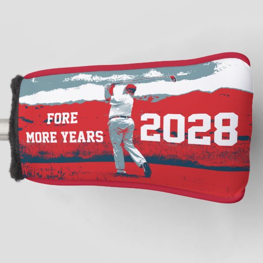 Donald Trump voor meer jaren 2024 Golfheadcover (Voorkant)
