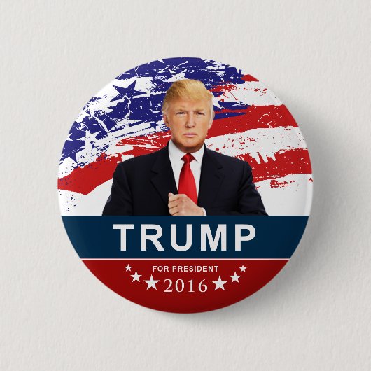Donald Trump voor President 2016 2-inch Ronde Butt Button 5,7 Cm (Voorkant)
