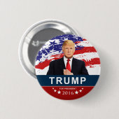 Donald Trump voor President 2016 2-inch Ronde Butt Button 5,7 Cm (Voorkant /achterkant)
