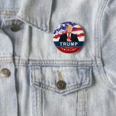Donald Trump voor President 2016 2-inch Ronde Butt Button 5,7 Cm (In situ)
