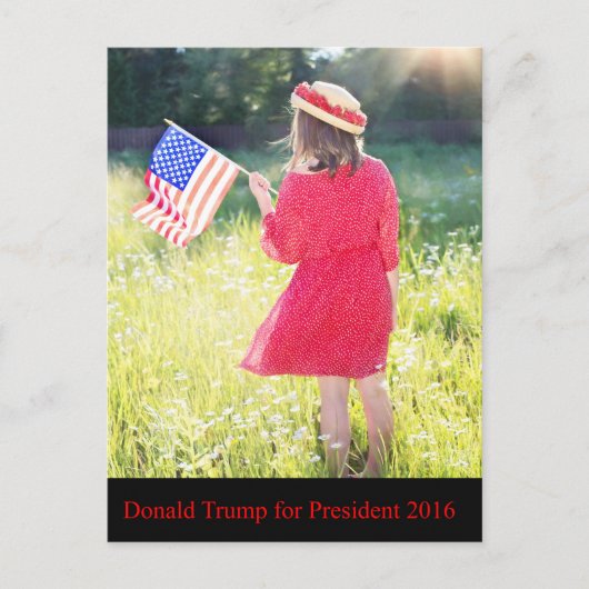 Donald Trump voor President 2016 Briefkaart (Voorkant)