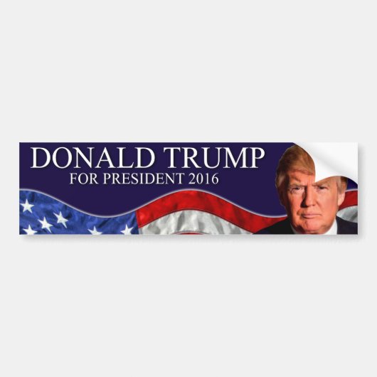 Donald Trump voor President 2016 Bumpersticker (Voorkant)