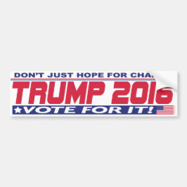 Donald Trump voor President 2016 Bumpersticker