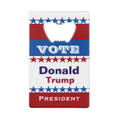Donald Trump voor President 2016 Creditkaart Flessenopener (Voorkant)
