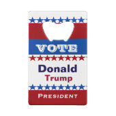Donald Trump voor President 2016 Creditkaart Flessenopener (Achterkant)