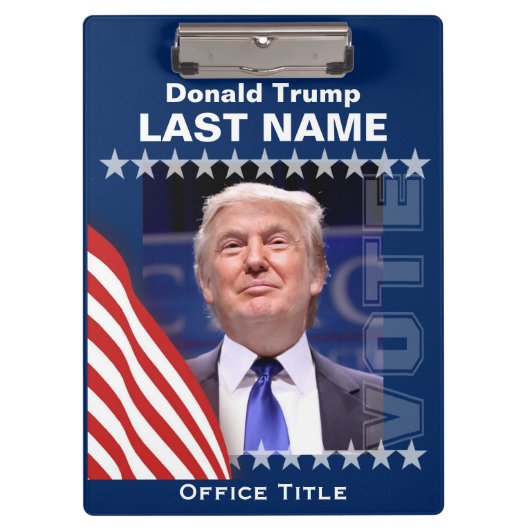 Donald Trump voor President 2016 Klembord (Voorkant)