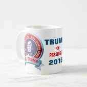 Donald TRUMP voor President 2016 Koffiemok (Voorkant links)