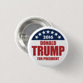 Donald Trump voor president 2016 Ronde Button 3,2 Cm (Voorkant /achterkant)