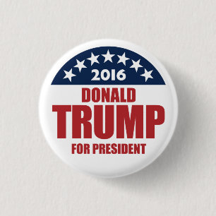 Donald Trump voor president 2016 Ronde Button 3,2 Cm