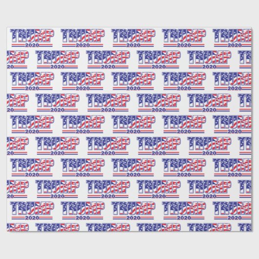 Donald Trump voor President 2020 Cadeaupapier (Vlak)