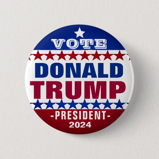 Donald Trump voor President 2024 Campaign Button (Voorkant)