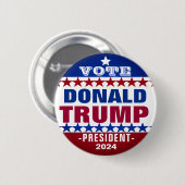 Donald Trump voor President 2024 Campaign Button (Voorkant /achterkant)