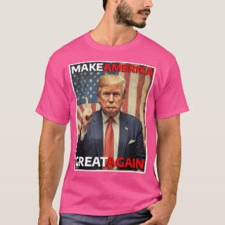 Donald Trump voor President 2024 - Make America Gr T-shirt