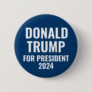 Donald Trump voor President 2024 Pinback Button