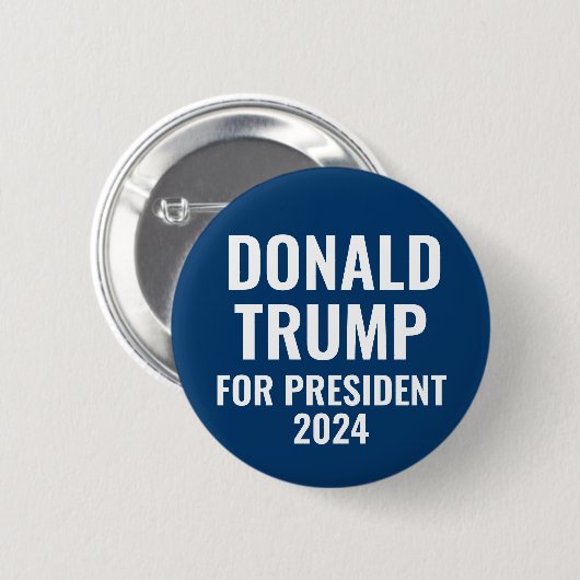 Donald Trump voor President 2024 Pinback Button (Voorkant /achterkant)