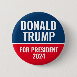 Donald Trump voor President 2024 Pinback Button