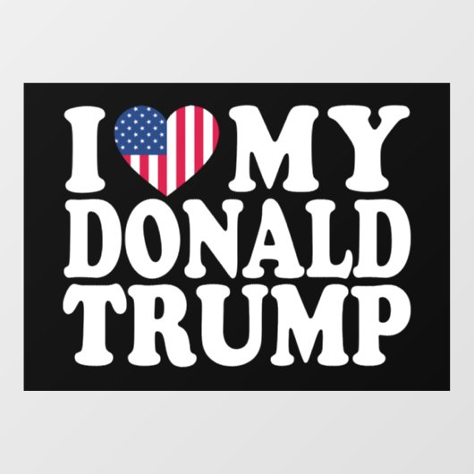 Donald Trump voor President 2024 Raamsticker (Vel)