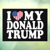 Donald Trump voor President 2024 Raamsticker (Vel 3)