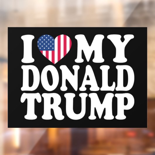 Donald Trump voor President 2024 Raamsticker (Vel 2)