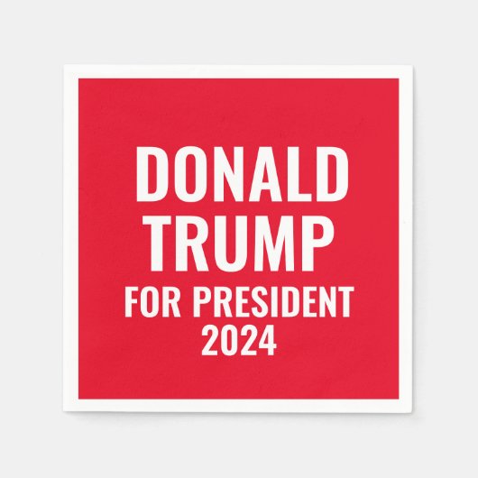 Donald Trump voor President 2024 Servet (Voorkant)