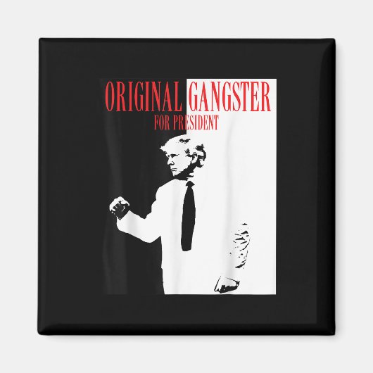 Donald Trump voor President 2024 Shirt Original Ga Magneet (Voorkant)