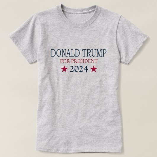 Donald Trump voor President 2024 T-shirt (Design voorkant)