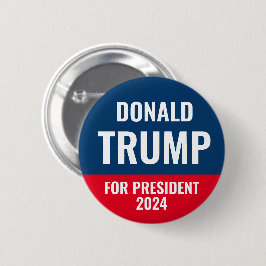Donald Trump Voor President 2028 Ronde Button 5,7 Cm