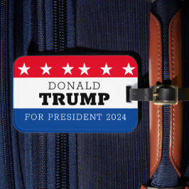 Donald Trump Voor President Bagagelabel