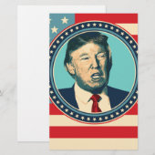 donald trump voor president briefpapier (Voorkant / Achterkant)