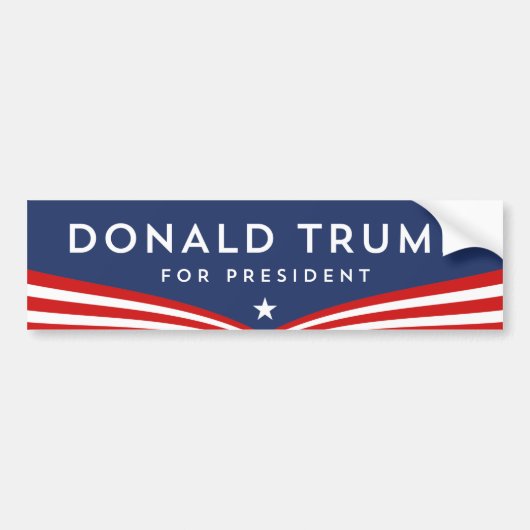 Donald Trump voor President Bumpersticker (Voorkant)