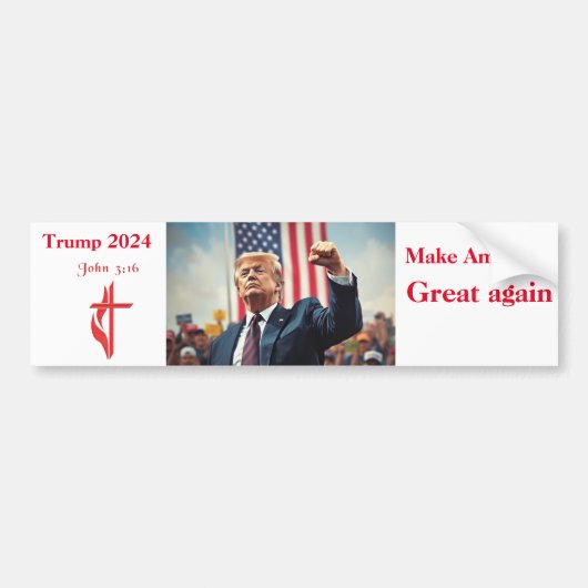 Donald Trump voor President Bumpersticker (Voorkant)