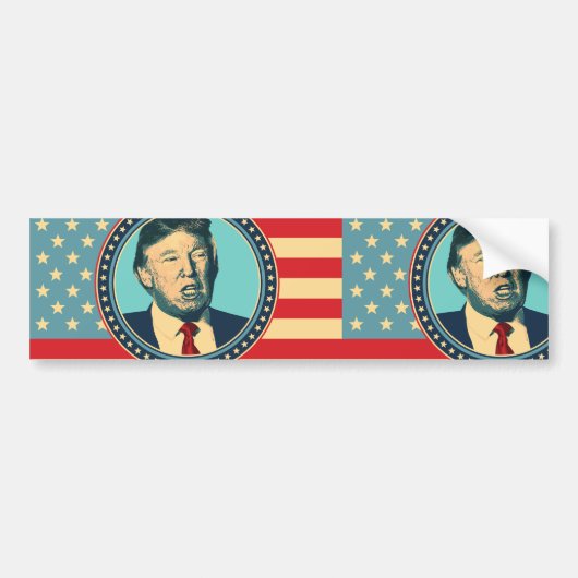 donald trump voor president bumpersticker (Voorkant)
