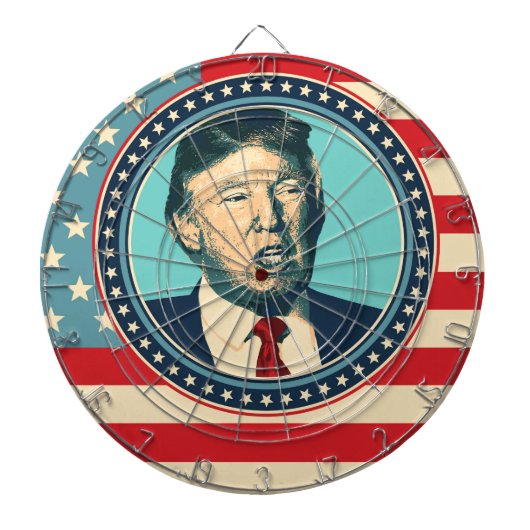 donald trump voor president dartbord (Voorkant)