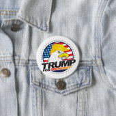 Donald Trump voor President Eagle Hair Button (In situ)