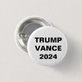 Donald Trump voor President JD Vance VP 2024 Ronde Button 3,2 Cm (Voorkant /achterkant)