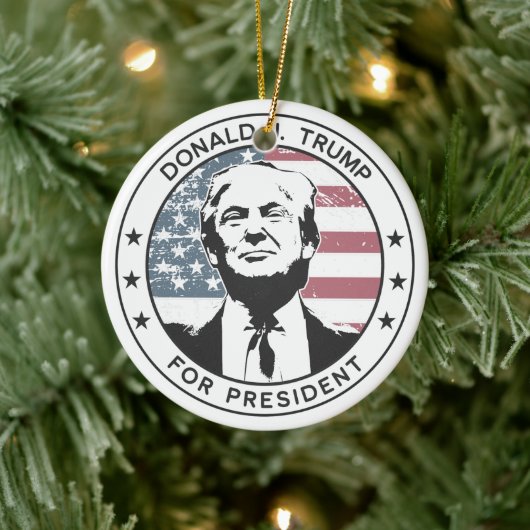 Donald Trump voor President #MAGA Keramisch Ornament (Boom)