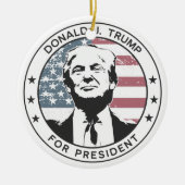 Donald Trump voor President #MAGA Keramisch Ornament (Voorkant)