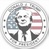 Donald Trump voor President #MAGA Sticker (Voorkant)