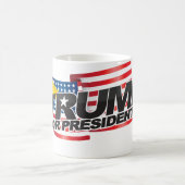 Donald Trump Voor President (met haar) Mok (Center)