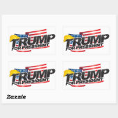 Donald Trump Voor President (met haar) Sticker (Vel)