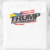 Donald Trump Voor President (met haar) Sticker (Tas)