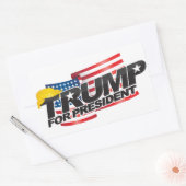 Donald Trump Voor President (met haar) Sticker (Envelop)