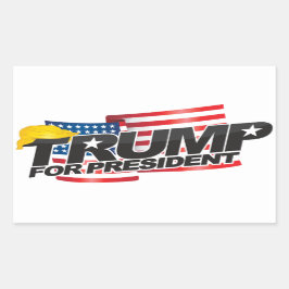 Donald Trump Voor President (met haar) Sticker