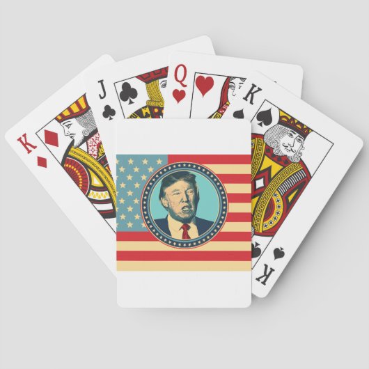 donald trump voor president speelkaarten (Achterkant)